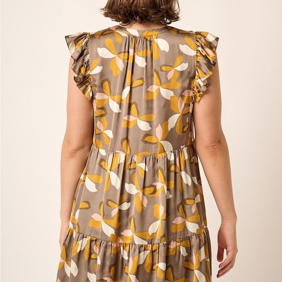 Mittoshop Floral Ruffle Sleeve Dress Small NWT - Picture 3 of 10